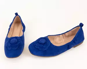 Zapatos para mujer Taryn Rose Rosalyn gamuza sedosa azul cobalto talla 9 M nuevos en caja - Imagen 1 de 10