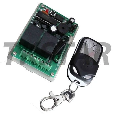 24V 433Mhz Funk Taster Empfänger Schalter Garagentor Handsender potentialfrei  - Bild 1 von 2