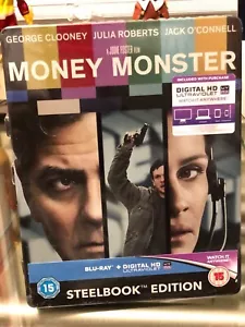 Money Monster - Limited Edition Steelbook BLU-RAY DISC! George Clooney, NEW! - Picture 1 of 3