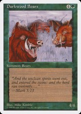 Durkwood Boars Introductory 4th Edition PLD Green Common MAGIC CARD ABUGames