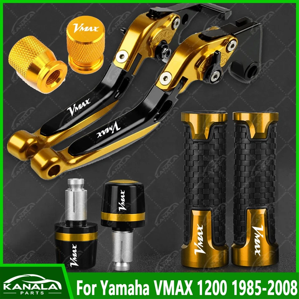 For Yamaha VMAX 1200 1985-2008 1Set CNC Brake Lever+Clutch Lever Handle Set Gold - Изображение 1 из 1