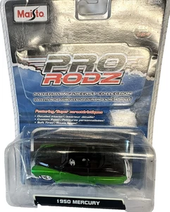 1950 Mercury 1/64 Pro Rods Maisto RELEASED 2009 GREEN AND BLACK - Picture 1 of 9