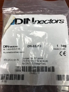 DN-82J10 NUOVO in borsa di fabbrica automazione morsettiera diretta jumper bar 82 poli - Foto 1 di 5