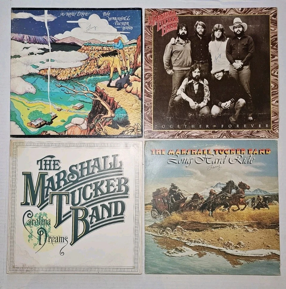 Vintage Marshall Tucker Band Lot 4 Vinyl LP Albums A New Life Long Hard Ride+ EX - Imagem 1 de 1