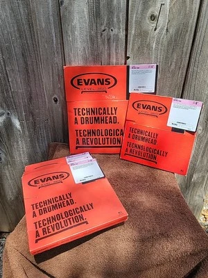 5 Evans Level 360  Technically A Drumhead, Open Box.MX Black Tenor.SEE PICTURES. - Image 1 of 4
