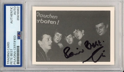 1992 American Images Pete Best The Beatles Original Drummer SIGNED PSA DNA COA - Image 1 of 2