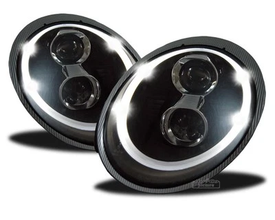 Juego de Faros para Porsche 911 997 2004-2009 XENON LED LTI Inside Negro EE. UU. LPPO0 Foto 1 de 4