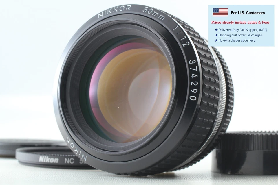 Duty-Free US【MINT】Nikon Nikkor Ai-s Ais 50mm f1.2 MF Prime Standard Lens JAPAN - image 1 of 4