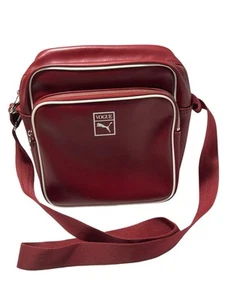Puma Vogue Collaboration Flight Bag Burgundy Intense Red Two Way Zip w/Strap - Picture 1 of 12