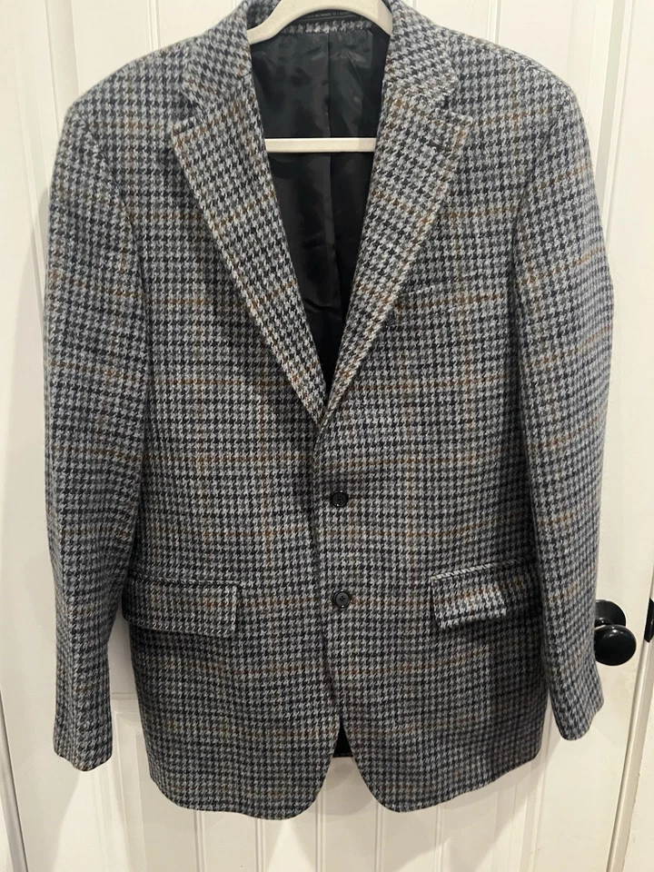 Blazer J Press Donegal Mist 40 L Azul Gris Marrón Tweed  Foto 1 de 4