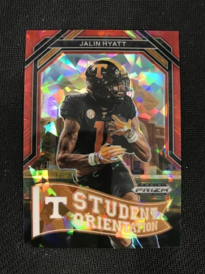 2023 Panini Prizm DP #SO-14 Jalin Hyatt Tennessee Volunteers Red Ice Prizm - Image 1 of 2