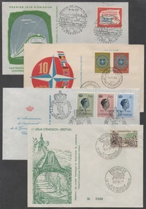LUXEMBOURG / 1952-59 - 24 ENVELOPPES FDC DIFFERENTES / 6 IMAGES - Picture 1 of 6