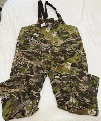 NWT Under armour Grit Forest Bib Pants for Men 4XL Green (1316872 940) $190 Camo - Image 1 of 4
