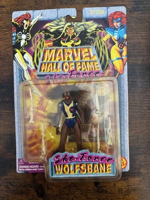 Figura de acción Marvel Hall of Fame She Force Wolfsbane ToyBiz 1997 sellada Foto 1 de 2