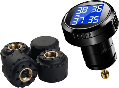 Wireless Tire Pressure Monitoring System (TPMS) for Small Size 4-Tire Vehicles, - Image 1 of 4