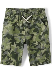 NWT THE CHILDREN'S PLACE Boys Camo Pull On Cargo Shorts size 16 - Picture 1 of 3