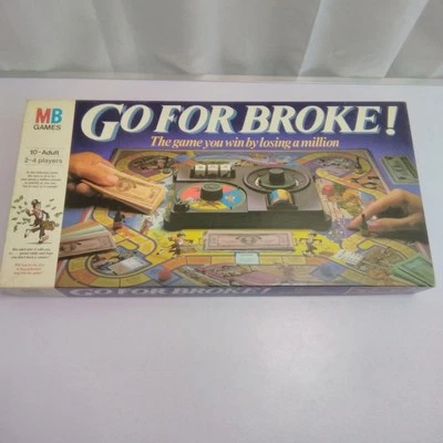 Go for Broke! Board Game MB Games 1985 - complete - Image 1 of 4