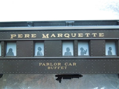 LIONEL O GAUGE PERE MARQUETTE THE RESORT SPECIAL LIGHTED PARLOR  CAR "BUFFET" - Image 1 of 4