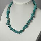 necklace costume jewelry turquoise dyed stone beaded beads blue boho western