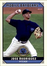 2019 Mobile BayBears Choice 18 Jose Rodriguez Bolivar Venezuela VZ Baseball Card