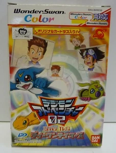 DIGIMON ADVENTURE 02 ZERO TWO D1 TAMERS- BANDAI WONDERSWAN COLOR JAPAN 2000 - Picture 1 of 11