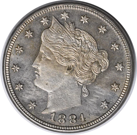 1884 Liberty Nickel RPD FS-301 Choice Proof Uncertified Cover