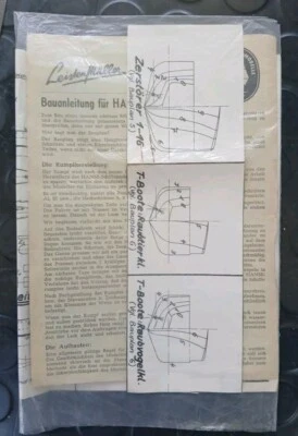 Leistenmüller Hanse Schiffsmodelle Zerstörer 1-16 Torpedoboot 1:500 Gebraucht - Bild 1 von 4