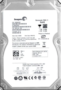 Hard Drive Dell 0FY291 FY291 ST3500620AS 500GB 7200U/Min 16MB SATA II 3.5 " Inch - Picture 1 of 3
