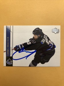 Lukas Krajicek Signed Vancouver Canucks Card 3