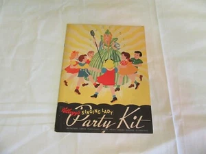 Kellogg's SINGENDE LADY Party Kit Ausreißbuch 1936 Müslischachtel Masken Spiele - Bild 1 von 9