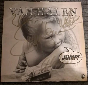 Van Halen Jump Signed 7" Vinyl Single 1983. Warner Brothers W 9384 - Picture 1 of 8
