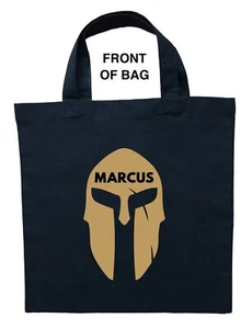 Spartan Trick or Treat Bag, Personalized Greek Spartan Halloween Bag - Picture 1 of 2