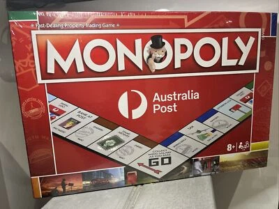 Monopoly Australia Post Fast Dealing Property Trading Game Age 8+ Brand New - Image 1 of 4