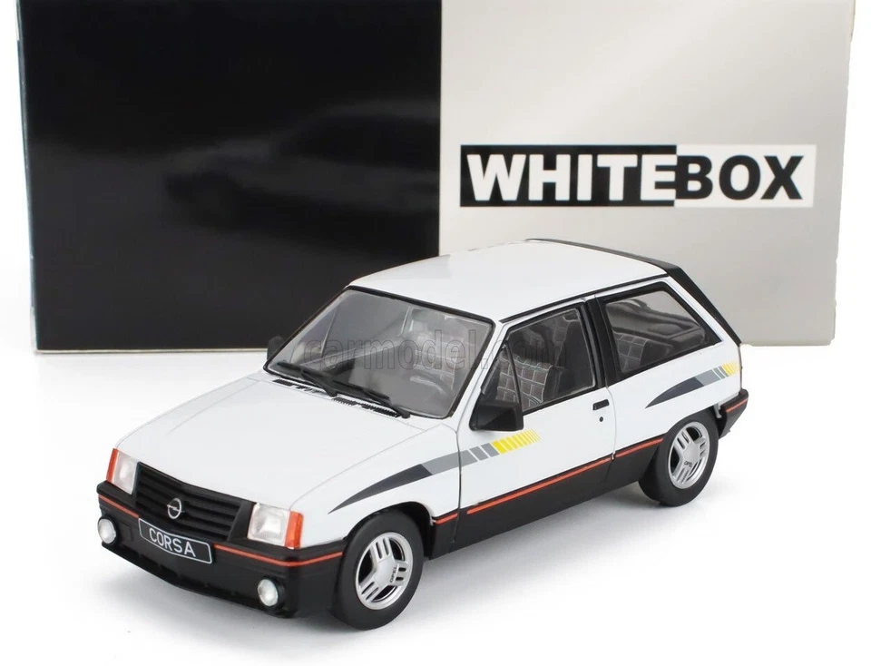 Opel Corsa A SR 1985 White 1 24 WHITEBOX WB124239
