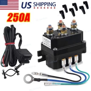 Winch Solenoid Relay Contactor Warn 250A Winch Rocker Thumb Switch Kit For ATV - Picture 1 of 8