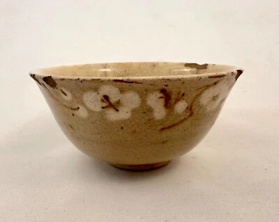 "Antigua taza de té o vino japonesa de cerámica Seto Edo 3""" Foto 1 de 4