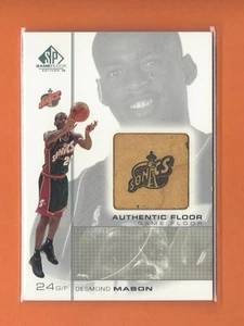 2000-01 SP PISO DE JUEGO AUTÉNTICO RADIOCONTROL JUEGO DESMOND MASON USADO PISO #DE SONICS - Imagen 1 de 1