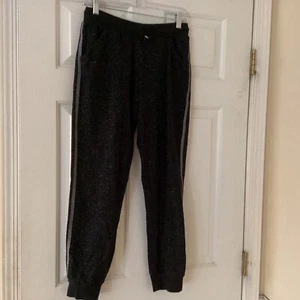 Girls leggings Black glitter Size 14/16 - Picture 1 of 2