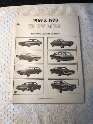 原版 1969 年 1970 年庞蒂亚克成型目录火鸟柠檬暴风雨 GTO Judge — 第 1/4 张图片