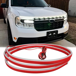 71" Start Scan Dynamic LED Under Hood Lights Strip Daytime For Ford Maverick XLT - Imagen 1 de 14