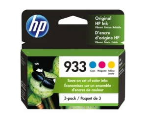 Cartucho de tinta sellado HP 933 Tri Colores Officejet paquete de 3 alto rendimiento EXP 07/2022 - Imagen 1 de 1