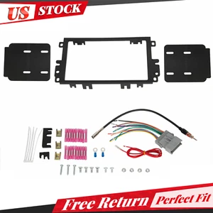 Double Din Car Stereo Radio Dash Kit WIRE HARNESS For CHEVY GMC Pontiac Suzuki - Picture 1 of 12