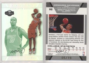 2007 Co-Signers Silver Green Foil /19 Jermareo Davidson Emeka Okafor Rookie RC