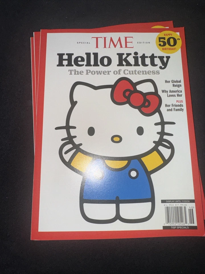 Hello Kitty Special Time Edition Magazine Power Of Cuteness Happy 50th Birthday - Image 1 of 1