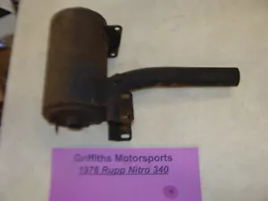 1976 RUPP NITRO 340 440? upper top muffler silencer exhaust oem - Picture 1 of 13