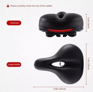 NEW IPOW Comfort Bike Seat For Women / Men Bike Saddle Replacement - Super Soft - Picture 1 of 10