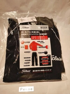 Titleist Golf Giacca Antipioggia Pantaloni Set Impermeabile Uomo TSMR1592 Nero Giappone M - NUOVO - Foto 1 di 11