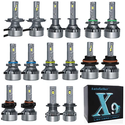 2PCS H7 5202 LED Combo Headlight Fog Light Kit High OR Low Beam Bulbs 360W 6000K - Image 1 of 4