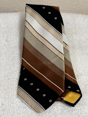 Cravats By Domino Firenze Shades Of Brown Mens Tie - Image 1 of 4