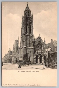 Saint Thomas Episcopal Church 53rd Street 5th Avenue Manhattan postcard. - Picture 1 of 2